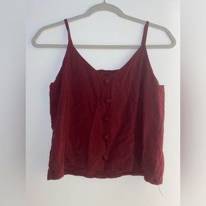 NWOT Burgundy tank top